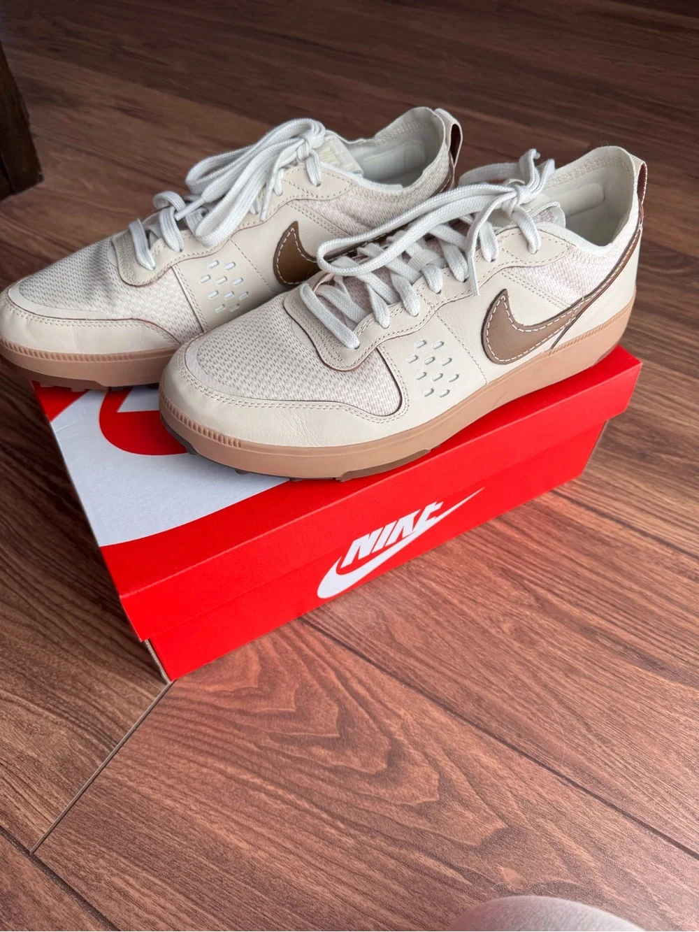 Men’s Nike C1TY “Pale Ivory/LT British Tan-Hemp size 11 Low-Top Casual Sneakers